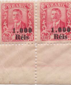 340 Wenceslau Braz com sobrestampa novos valores - 1000/100 Reis (PAR) - (22/02/1918) -0