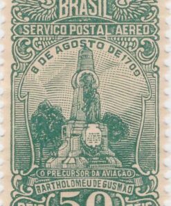 A-17 Série Aeronáutica Monumento ao Padre Gusmão - 50 Reis (28/101929) -0