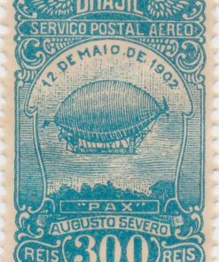 A-19 Série Aeronáutica Dirigível de Augusto Severo - 300 Reis (28/101929) -0