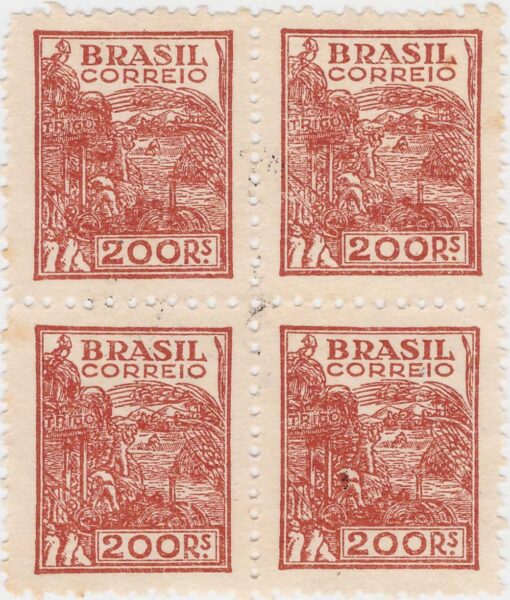 357 Netinha Trigo (Quadra) 200 Reis - (1941) -0