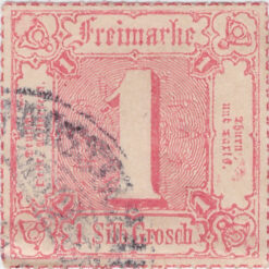 Turn und Taxis 38 - Cifra em Quadrado Usado - 1 Gr - Julho/1865-0
