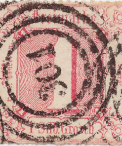 Turn und Taxis 38 - Cifra em Quadrado Usado - 1 Gr - Julho/1865-155