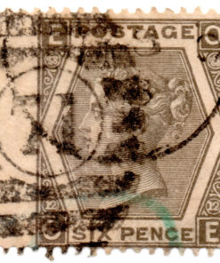 ST/G 125 - 34 - Queen Victoria - 6d - (1872-73) - grey (Plate12)-0