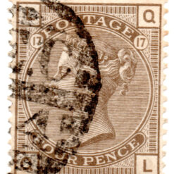 ST/G 154 - 45 - Queen Victoria - 4d - (1873-80) - brown-0