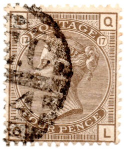 ST/G 154 - 45 - Queen Victoria - 4d - (1873-80) - brown-0