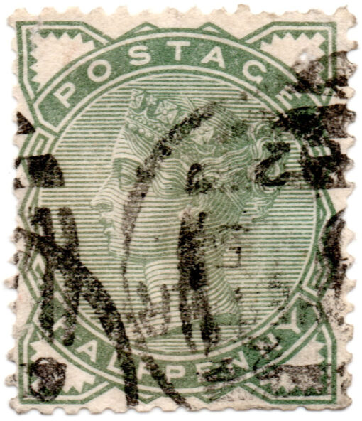 ST/G 164 - 52 - Queen Victoria - 1/2d - (1873-80) - green-0