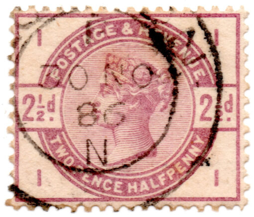 ST/G 190 - 64 - Queen Victoria - 2 1/2d - (1883-84) - lilac-0