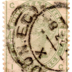 ST/G 192 - 66 - Queen Victoria - 4d - (1883-84) - dull green-0
