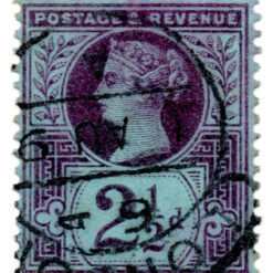 ST/G 201 - 74 - Queen Victoria - 2 1/2d - (1887-1900) - purple on blue-0
