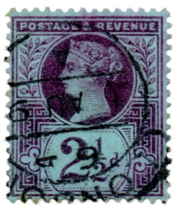 ST/G 201 - 74 - Queen Victoria - 2 1/2d - (1887-1900) - purple on blue-0