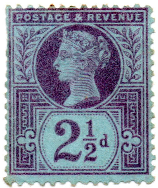 ST/G 201 - 74 - Queen Victoria - 2 1/2d - (1887-1900) - Novo - purple on blue-0