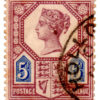 ST/G 207a - 78 - Queen Victoria - 5d - (1887-1900) - purple and blue-0