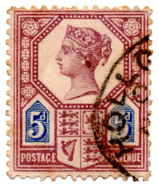 ST/G 207a - 78 - Queen Victoria - 5d - (1887-1900) - purple and blue-0