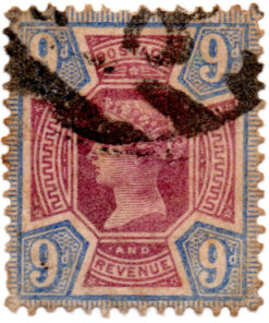 ST/G 209 - 80 - Queen Victoria - 9d - (1887-1900) - purple and blue-0