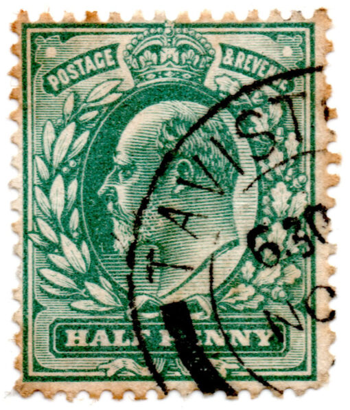 ST/G 215 - 83 - King Edward VII - 1/2d - (1902-1913) - blue-green-0
