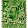 ST/G 322 - 98 - King George V - 1/2d - (1911-1912) - green -0