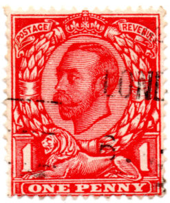 ST/G 341 - 102 - King George V - 1d - (1911-1912) - red-0