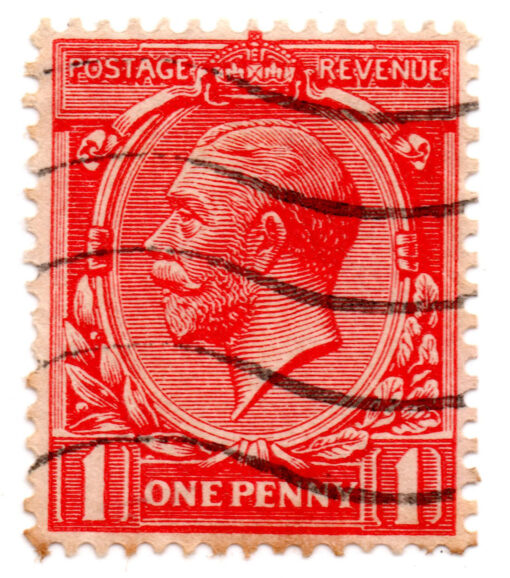 ST/G 357 - 104 - King George V - 1d - (1912-1924) - red-0