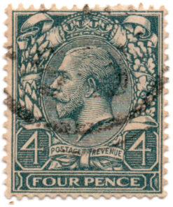 ST/G 379 - 106 - King George V - 4d - (1912-1924) - grey-green-0