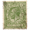 ST/G 393a - 108 - King George V - 9d - (1912-1924) - olive-green-0