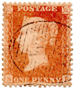 ST/G 8 - 1b - Queen Victoria - 1d - (1840) - red-brown-0