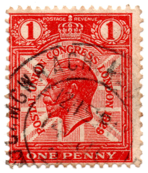 ST/G 435 - 114 - King George V - 1d - (1929) - red-0