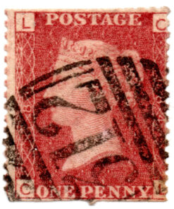 ST/G 43 - 5 - Queen Victoria - 1d - (1858-70) - red-0