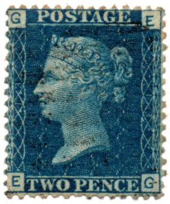 ST/G 45 - 1b - Queen Victoria - 2d - (1858-70) - blue-0