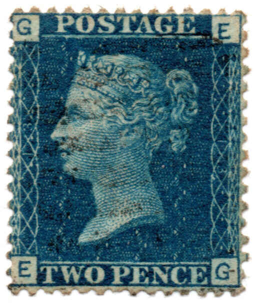 ST/G 45 - 1b - Queen Victoria - 2d - (1858-70) - blue-0