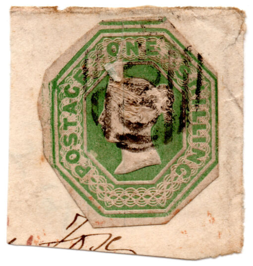 ST/G 54 - 10 - Queen Victoria - 1s - (1847-54) - green-0