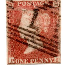 ST/G 40 - 1b - Queen Victoria - 1d - (1854-57) - red-0