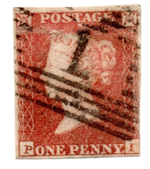 ST/G 40 - 1b - Queen Victoria - 1d - (1854-57) - red-0