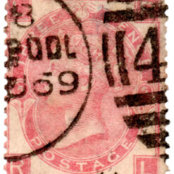 ST/G 92 - 26 - Queen Victoria - 3d - (1865-67) - red (plate4)-0