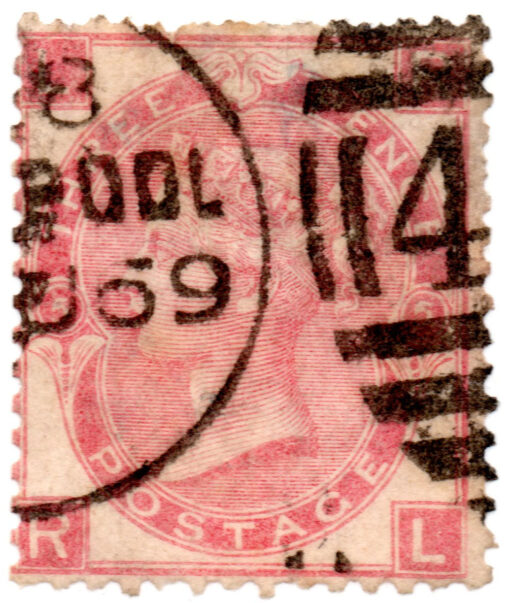 ST/G 92 - 26 - Queen Victoria - 3d - (1865-67) - red (plate4)-0
