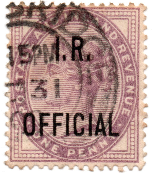 ST/G O3 - 57 - Queen Victoria - 1d - (1882-1901) - lilac - I.R. OFFICIAL-0