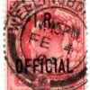 ST/G O21 - 83 - King Edward VII - 1d - (1902-1904) - red - I.R. OFFICIAL-0
