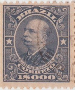 148 - 1000 Reis - Barão do Rio Branco - USADO - (10/11/1906 - 1917)-0