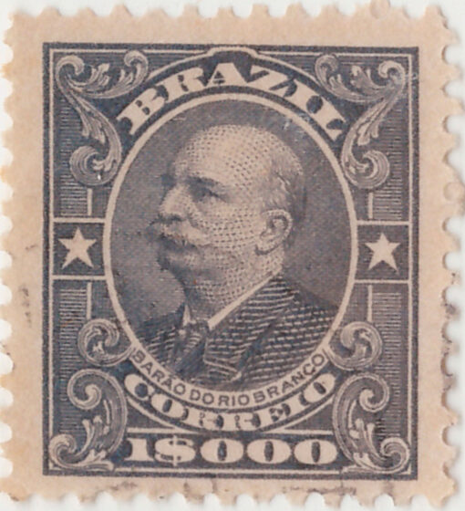148 - 1000 Reis - Barão do Rio Branco - USADO - (10/11/1906 - 1917)-608