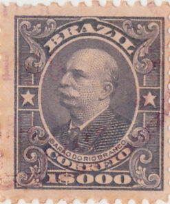 148 - 1000 Reis - Barão do Rio Branco - USADO - (10/11/1906 - 1917)-609