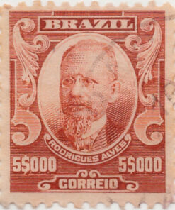 152 - 5000 Reis - Rodrigues Alves - USADO - (10/11/1906 - 1917)-621