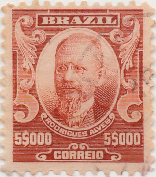 152 - 5000 Reis - Rodrigues Alves - USADO - (10/11/1906 - 1917)-621