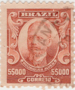 152 - 5000 Reis - Rodrigues Alves - USADO - (10/11/1906 - 1917)-630