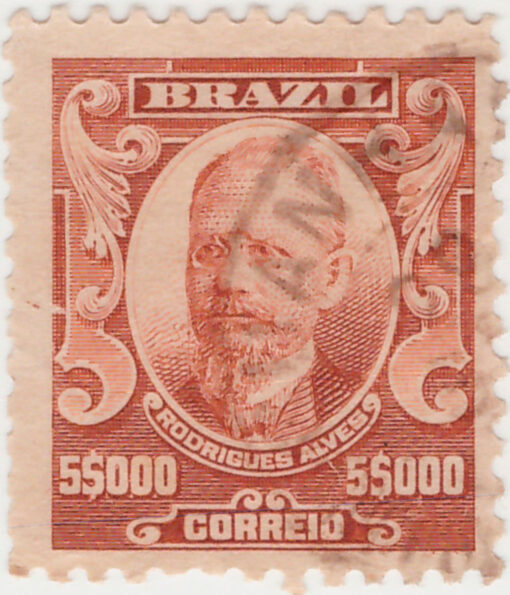 152 - 5000 Reis - Rodrigues Alves - USADO - (10/11/1906 - 1917)-630