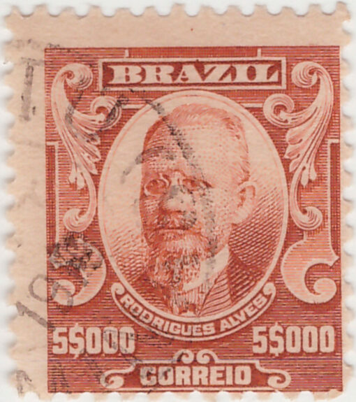 152 - 5000 Reis - Rodrigues Alves - USADO - (10/11/1906 - 1917)-622