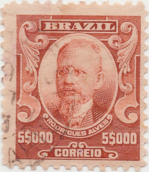 152 - 5000 Reis - Rodrigues Alves - USADO - (10/11/1906 - 1917)-623