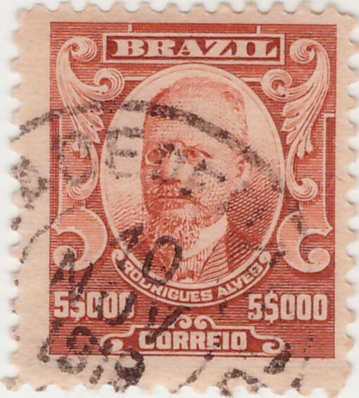152 - 5000 Reis - Rodrigues Alves - USADO - (10/11/1906 - 1917)-624