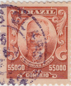 152 - 5000 Reis - Rodrigues Alves - USADO - (10/11/1906 - 1917)-625