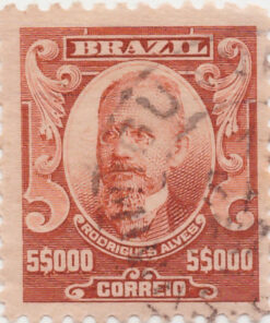 152 - 5000 Reis - Rodrigues Alves - USADO - (10/11/1906 - 1917)-627
