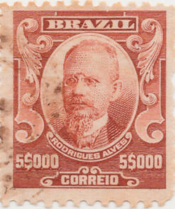 152 - 5000 Reis - Rodrigues Alves - USADO - (10/11/1906 - 1917)-628