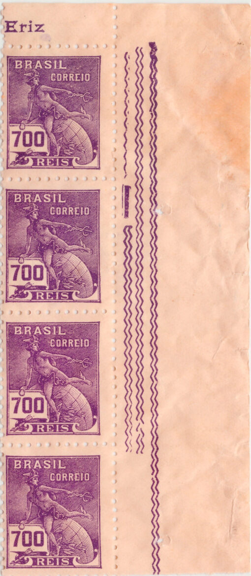 306 - Vovó - 700 Reis - Tira de 4 (1936/37)-474